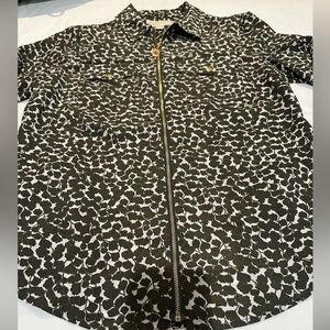 Michael Kors Black and White Utility Jacket